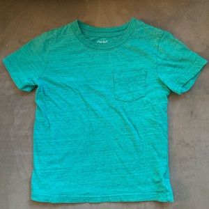 🟡EUC🟡 Cat & Jack Beautiful Green Pocket T-Shirt - Size 5T